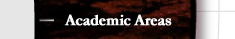Academic Areas