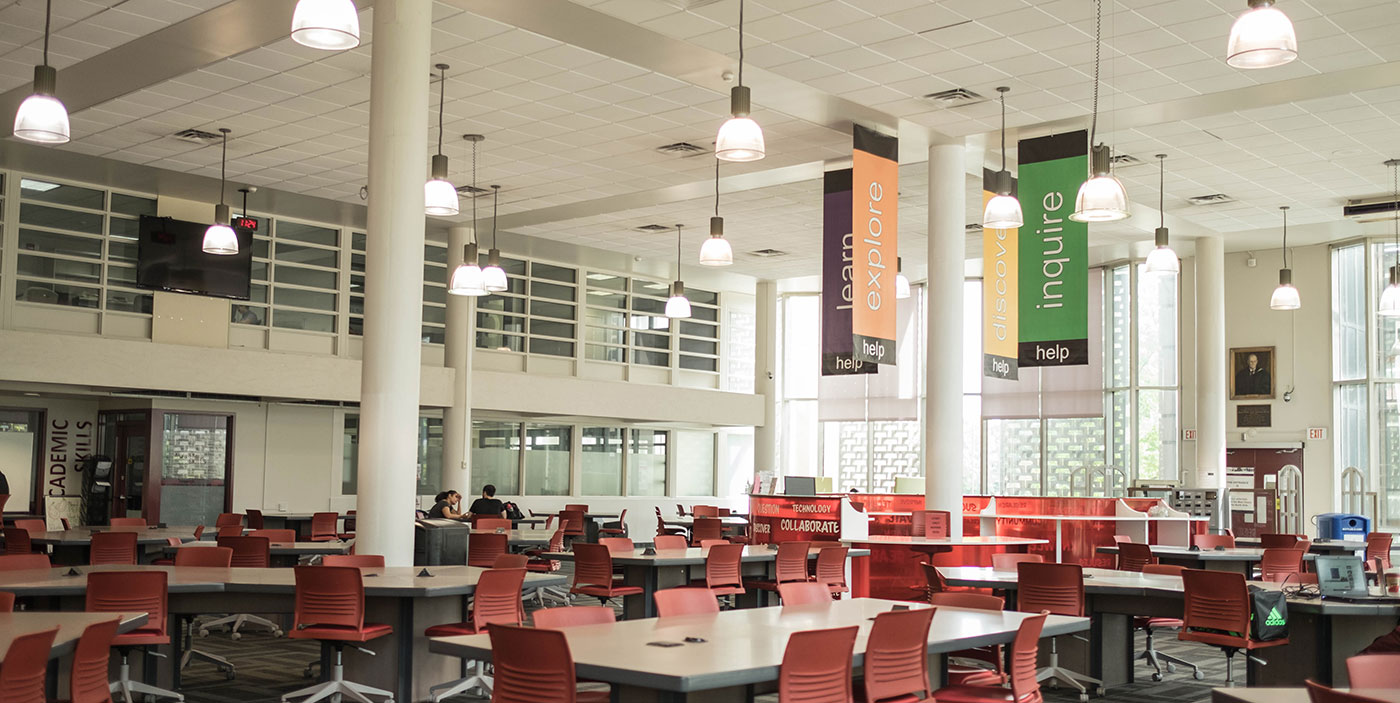 Inside Mills Library