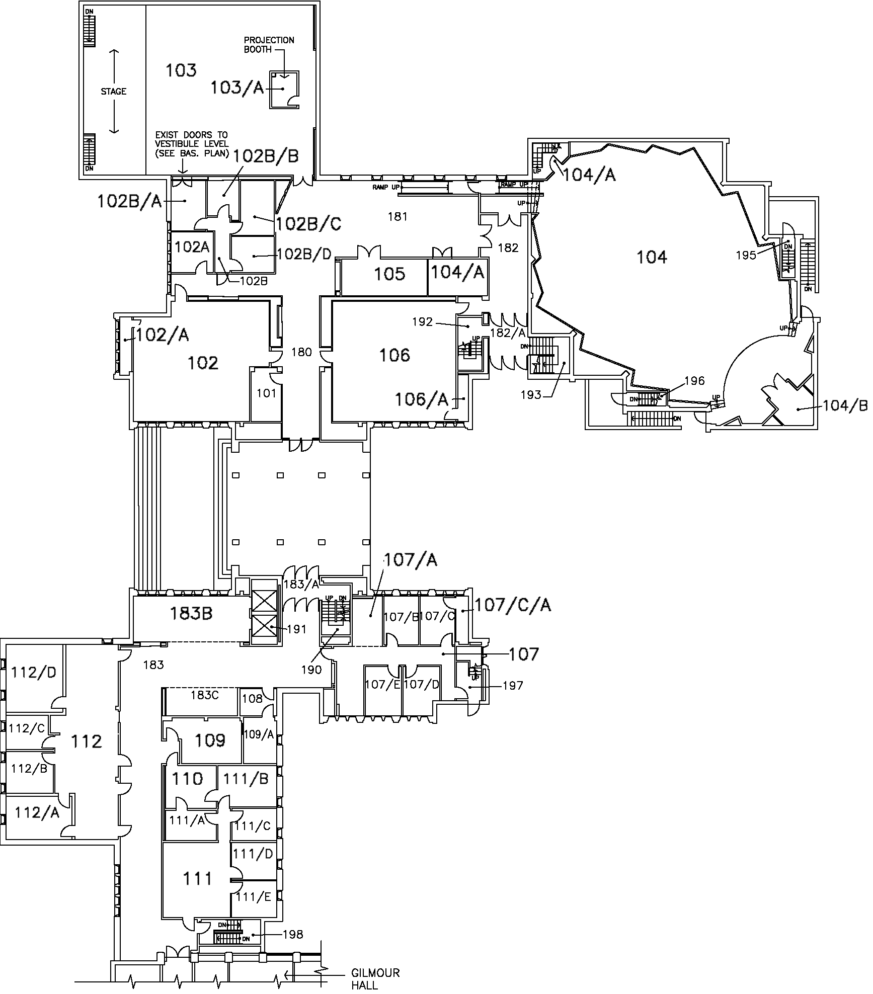 Chester New Hall - First Floor Map