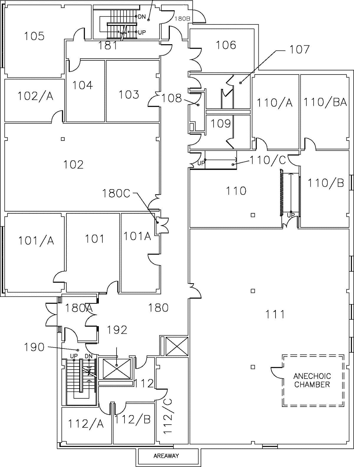 McMaster University Communications Research Laboratory (CRL) - First Floor Map