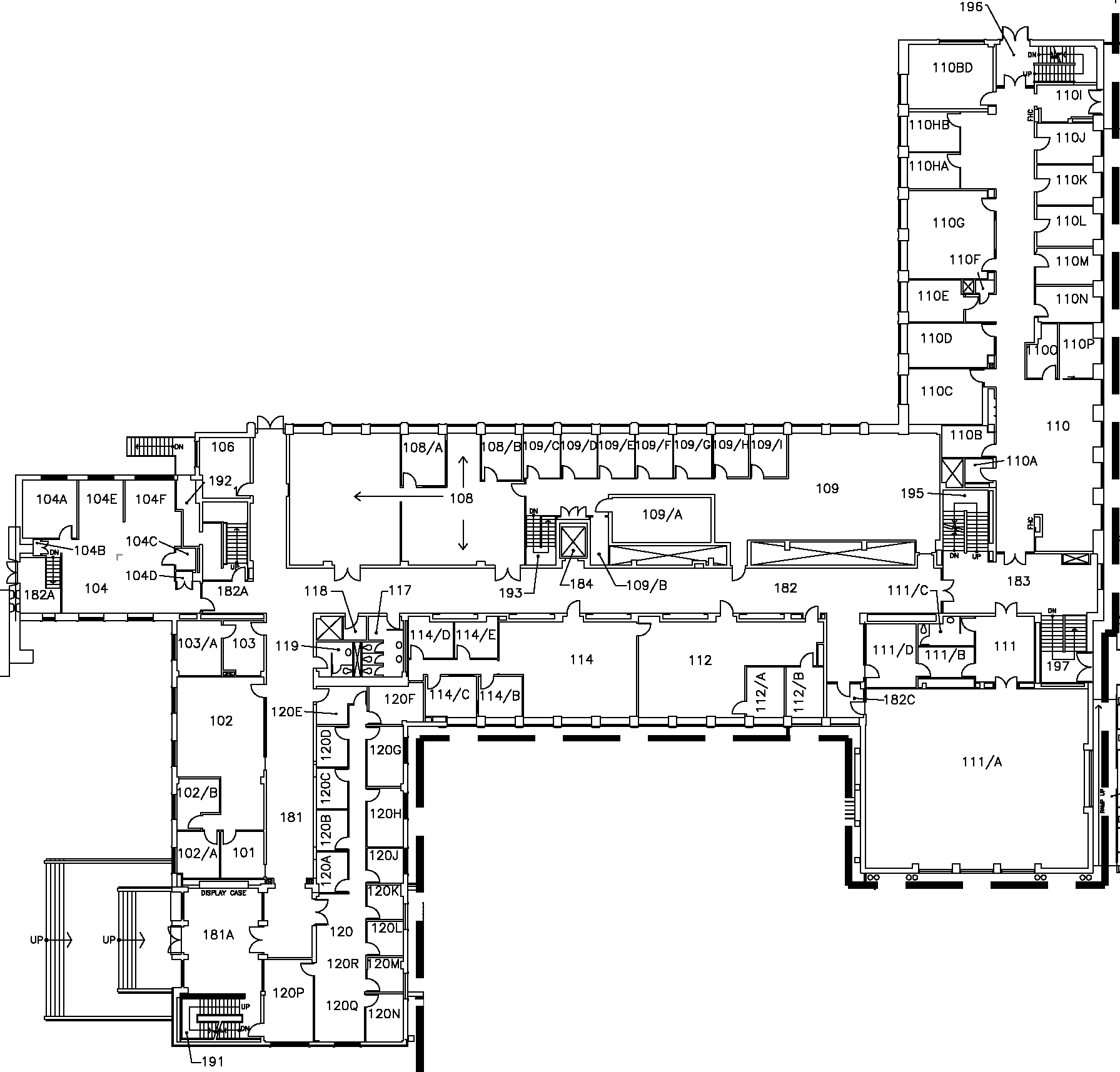Gilmour Hall - First Floor Map