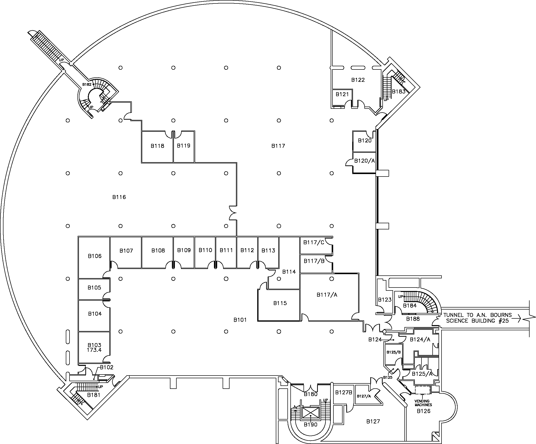 HG Thode Library - Basement Floor Map