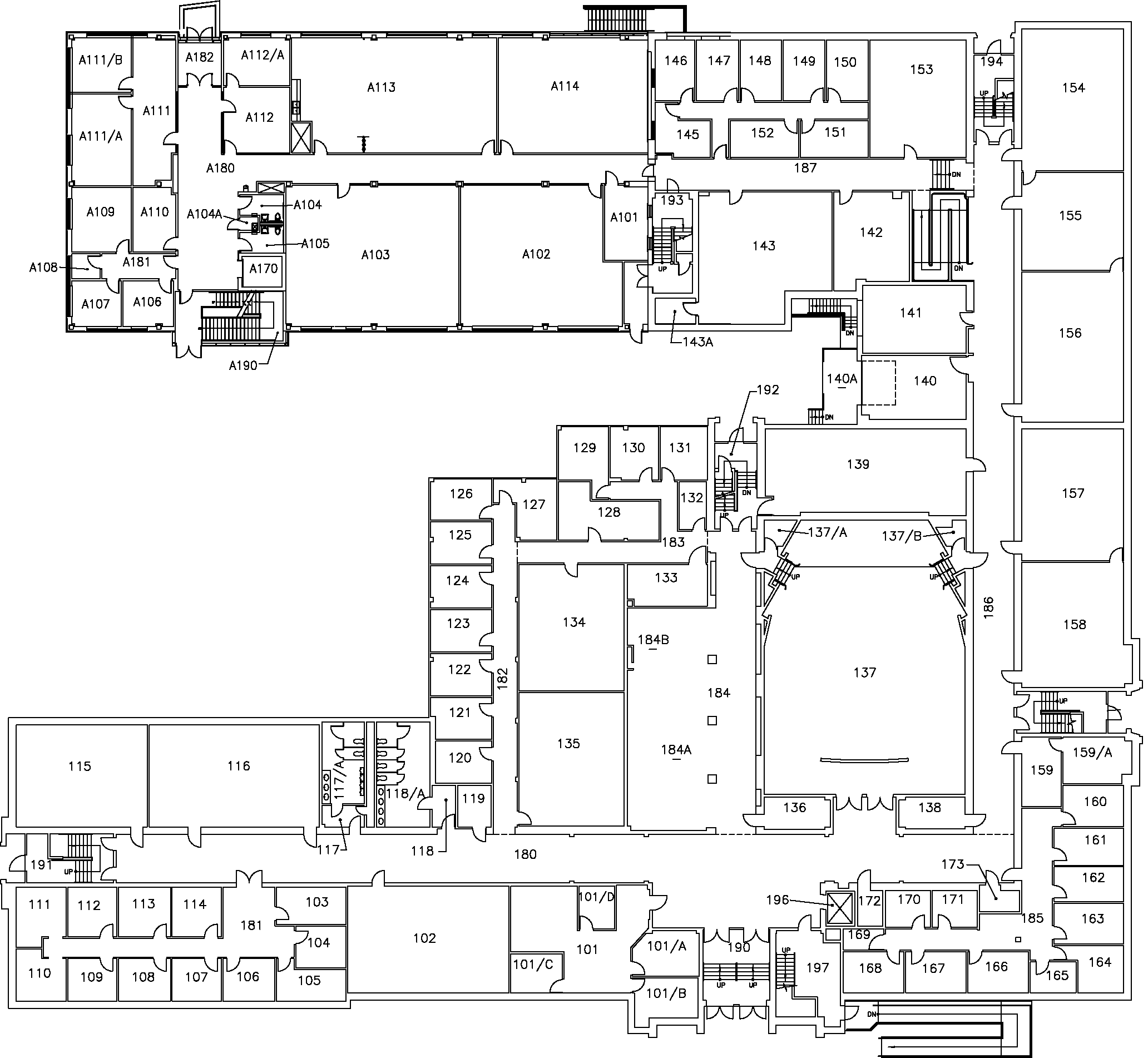 McMaster University Information Technology Building (ITB) - First Floor Map