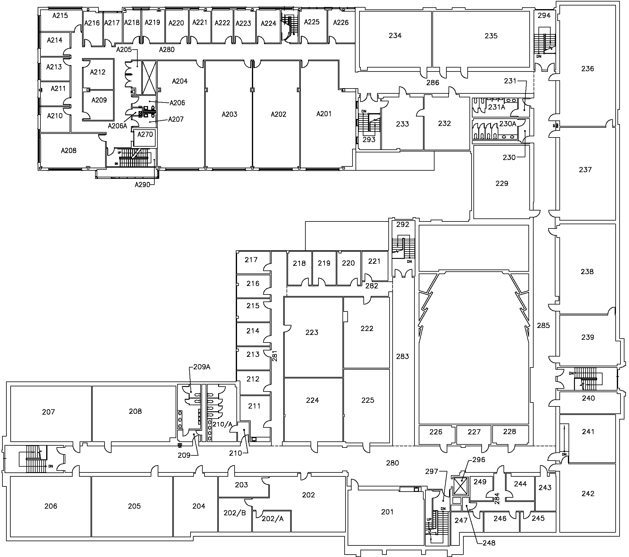 McMaster University Information Technology Building (ITB) - Second Floor Map