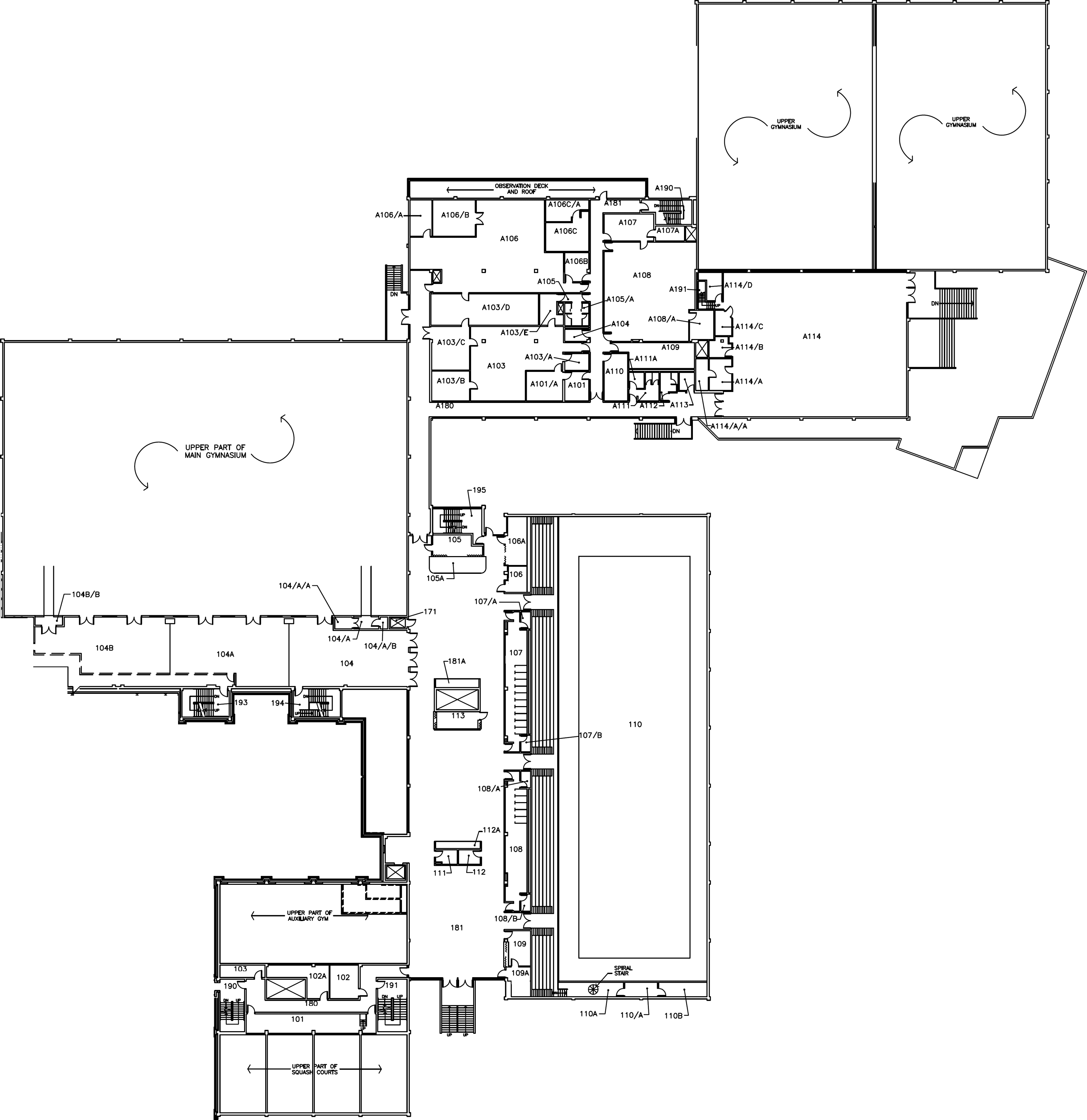 Ivor Wynne Centre - First Floor Map