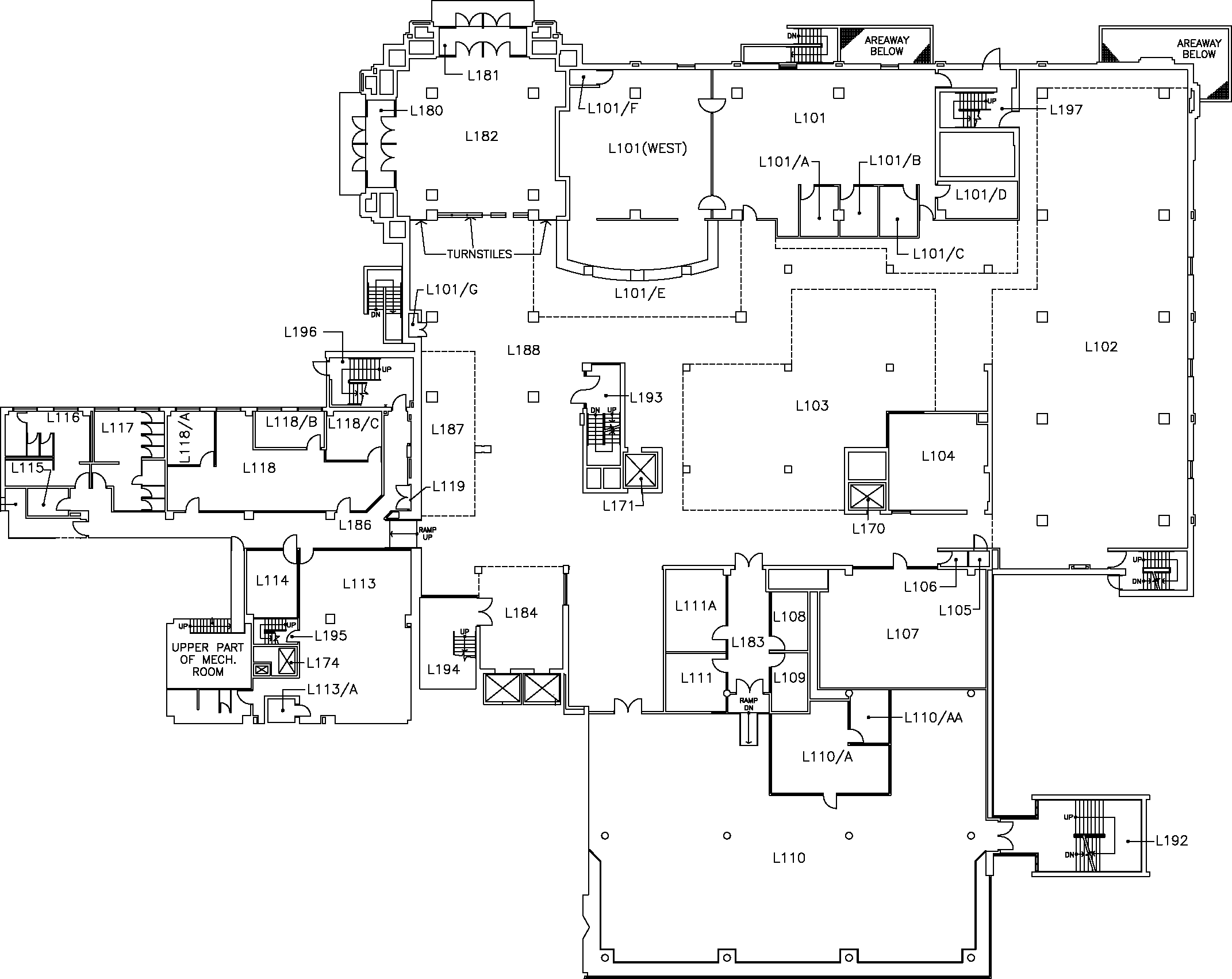 Mills Library - First Floor Map