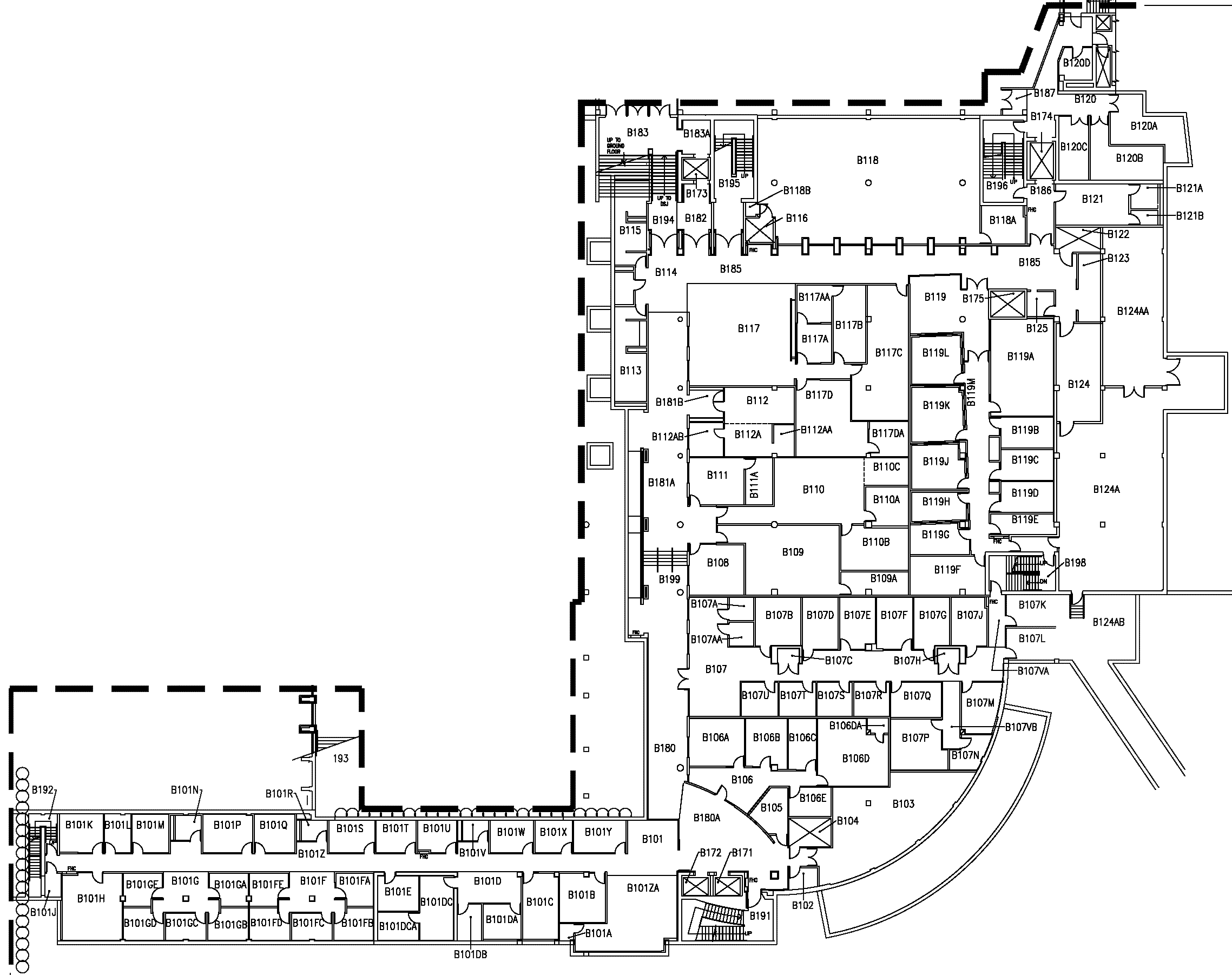 McMaster University Student Center (MUSC) - Basement Floor Map