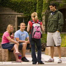 Students on campus